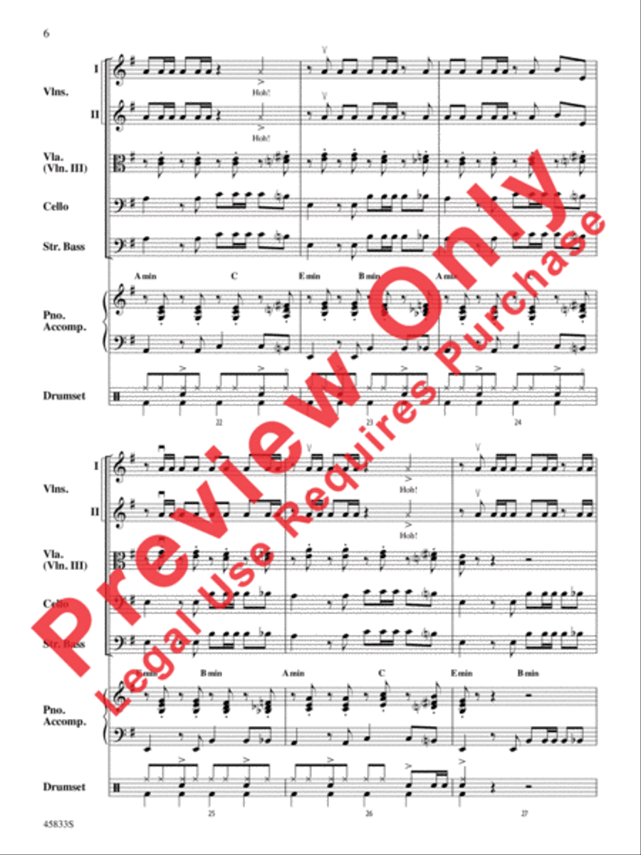 Cake by the Ocean String Orchestra scores gallery preview page 6