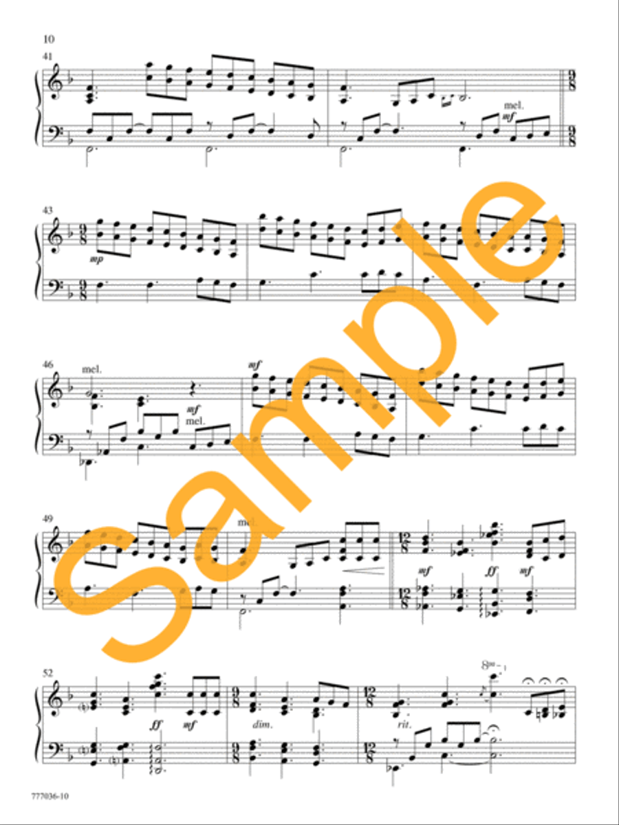 Thy Presence, My Light Piano Solo scores gallery preview page 10