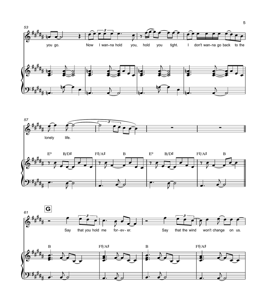 All I've Ever Known Voice scores gallery preview page 5