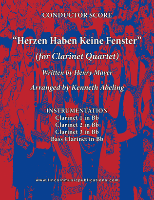 Herzen Haben Keine Fenster (for Clarinet Quartet)