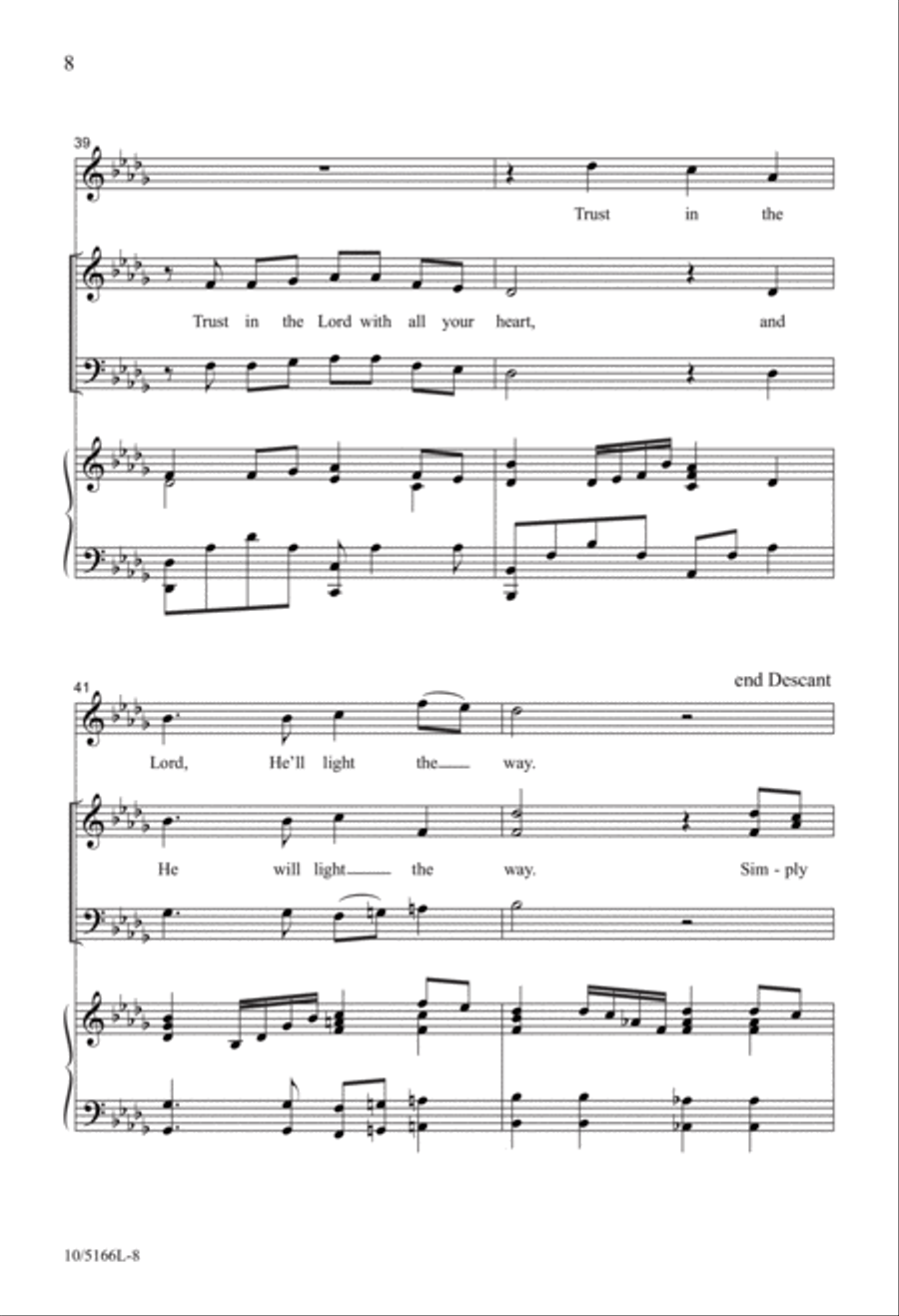 Trust in the Lord 4-Part scores gallery preview page 8