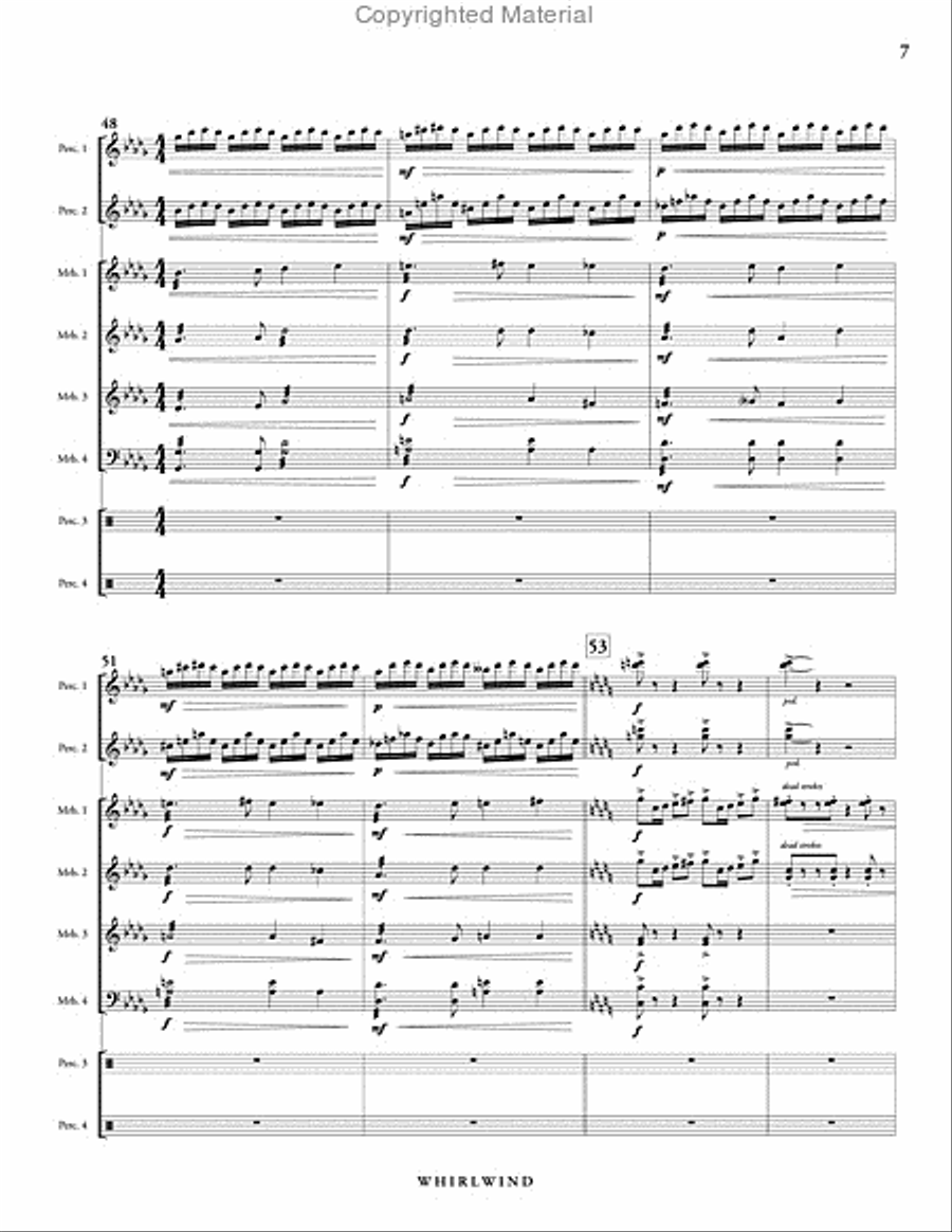 Whirlwind Percussion Ensemble scores gallery preview page 8