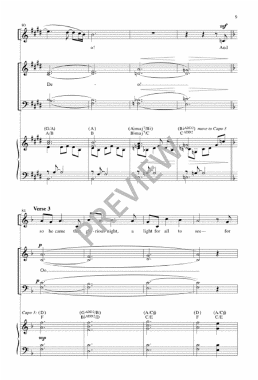 That Holy Night That Holy Night 4-Part scores gallery preview page 10