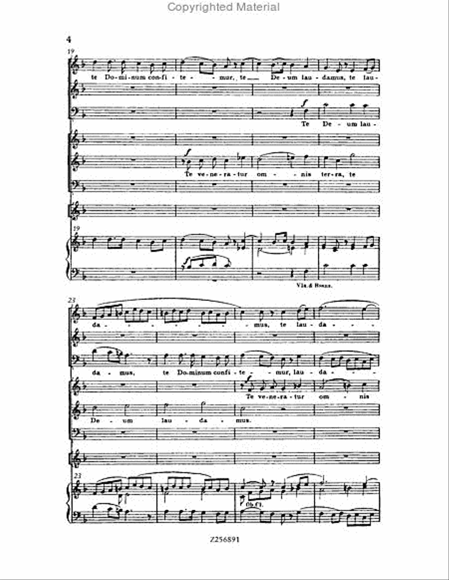 Te Deum, H 118 Choir scores gallery preview page 4