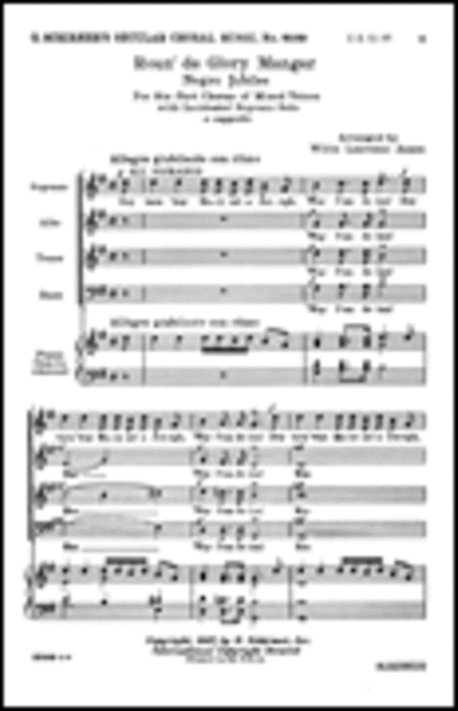 Roun' De Glory Manger A Cappella