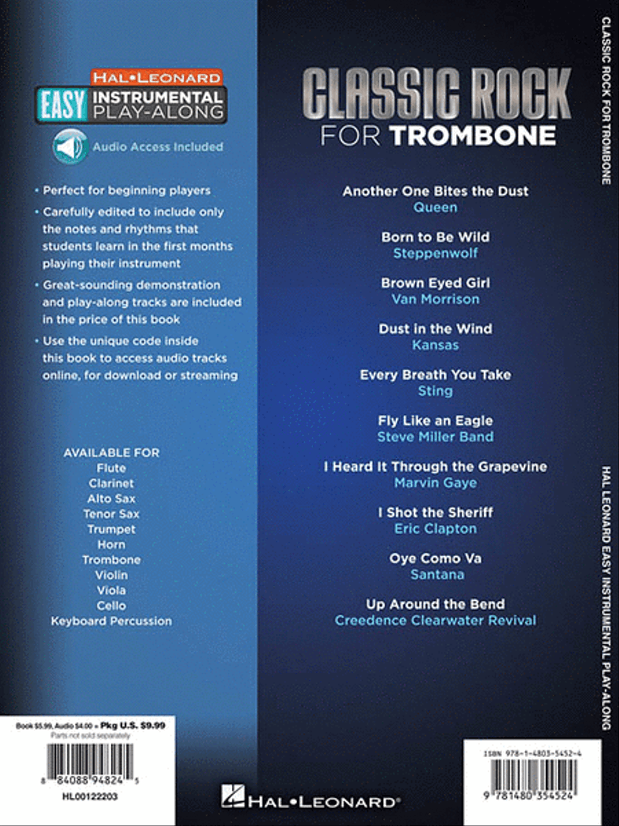 Classic Rock - 10 Monumental Hits Trombone Solo scores gallery preview page 2