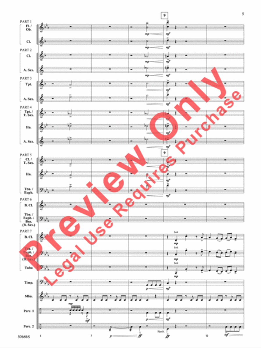 Tripwire Concert Band scores gallery preview page 6
