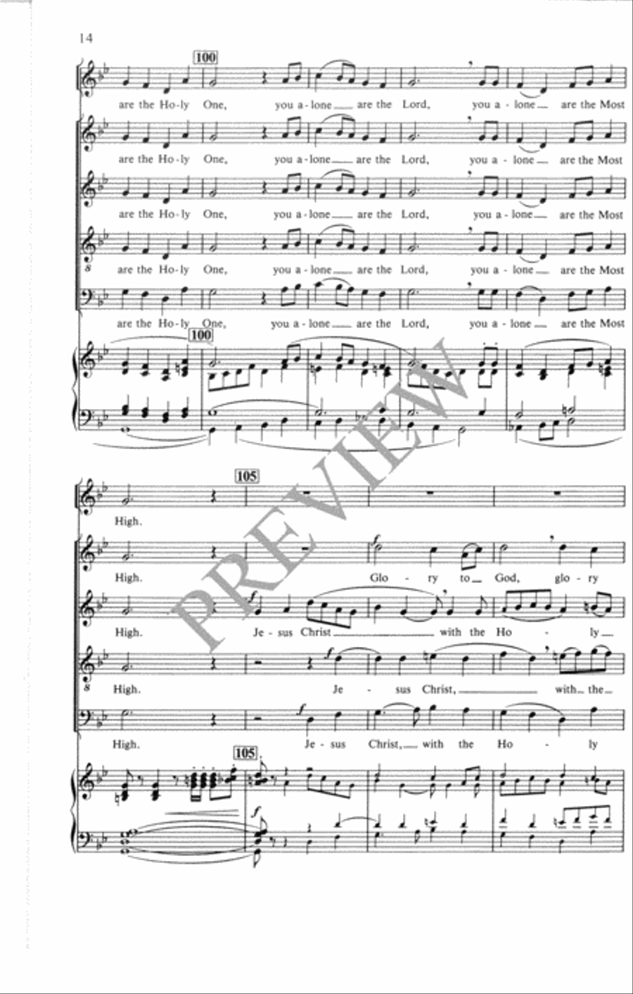 Festival Gloria Festival Gloria 4-Part scores gallery preview page 15