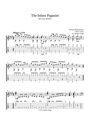 Book cover for The Infant Paganini (for easy guitar)