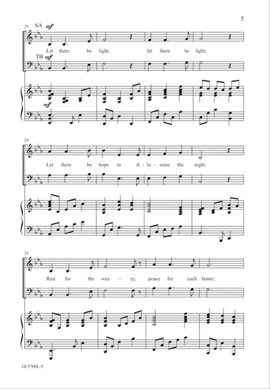 Let There Be Light 4-Part scores gallery preview page 6
