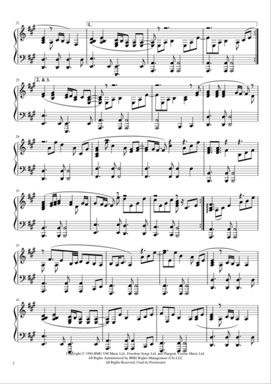 Love Will Keep Us Alive Piano Solo scores gallery preview page 2