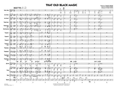 That Old Black Magic - Conductor Score (Full Score)