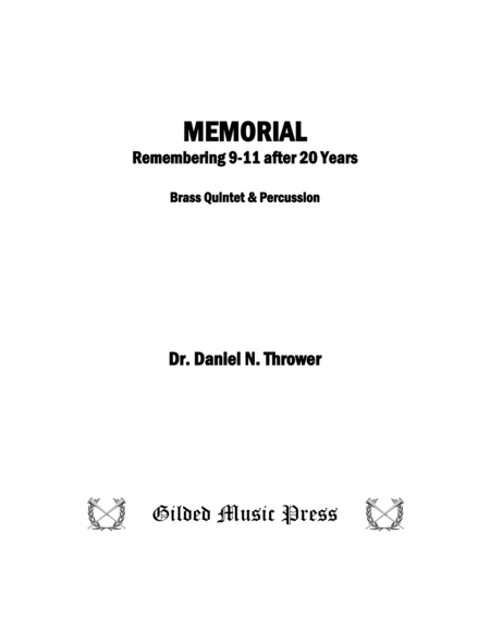 Memorial (for Brass Quintet & Percussion) image number null