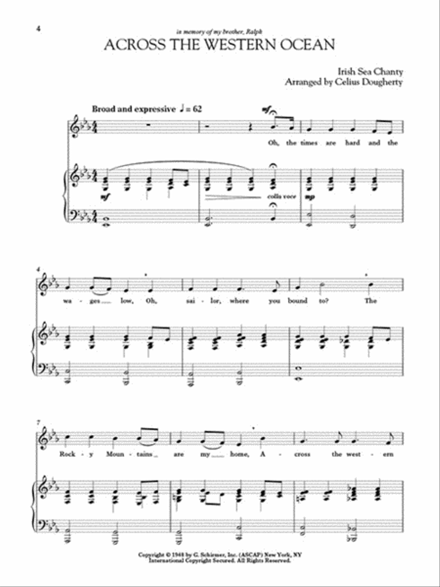 Introduction to Art Song for Tenor Voice Solo scores gallery preview page 4
