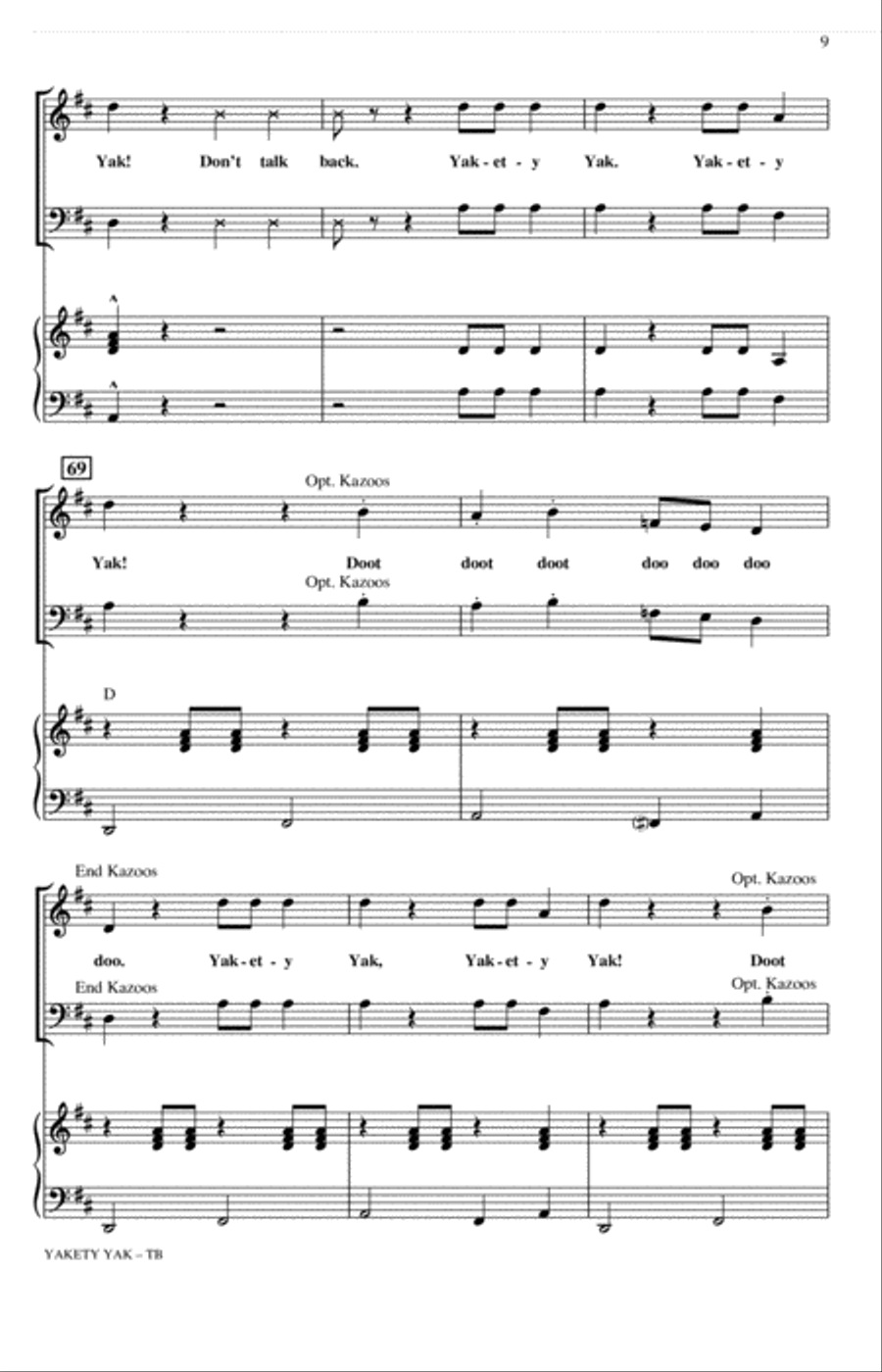 Yakety Yak (arr. Roger Emerson) TB scores gallery preview page 8