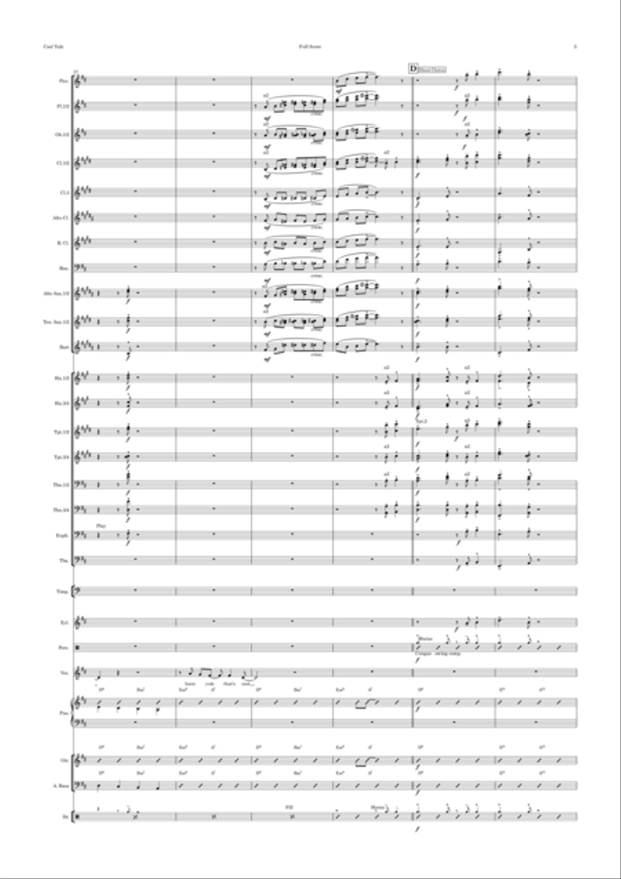 Cool Yule Concert Band scores gallery preview page 5