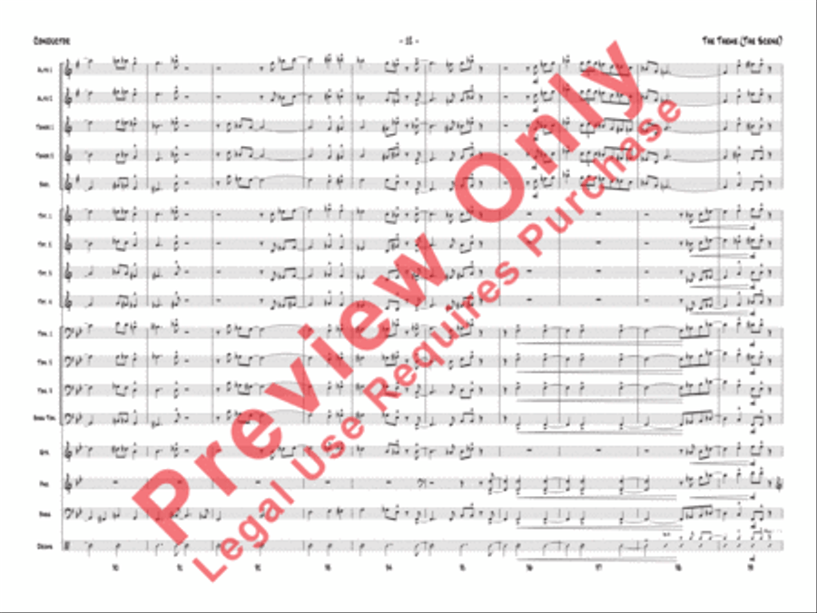 The Theme (The Scene) The Theme (The Scene) Jazz Ensemble scores gallery preview page 15
