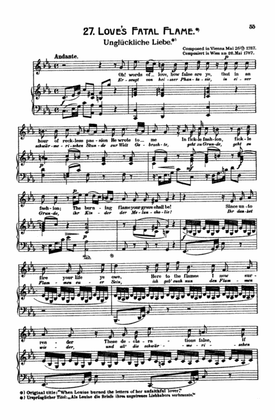 Mozart: 39 Songs for Medium High Voice (German/English/French/Italian)