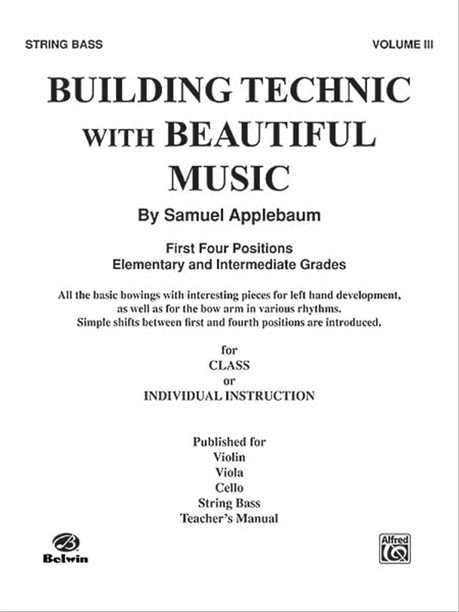 Building Technic With Beautiful Music, Book 3 Chamber Orchestra scores gallery preview page 1