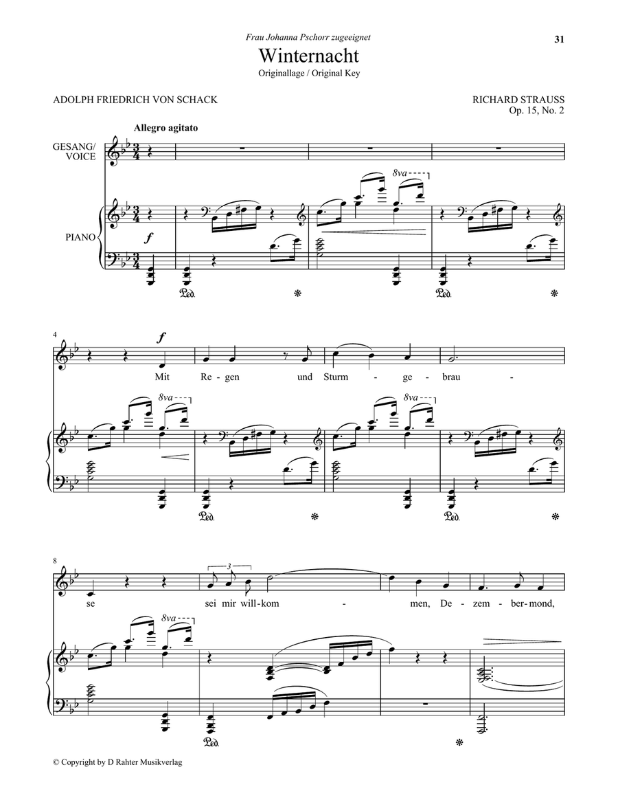 Winternacht (Low Voice) Low Voice scores gallery preview page 1