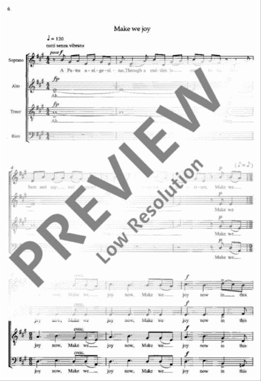Three Carols Three Carols 4-Part scores gallery preview page 9