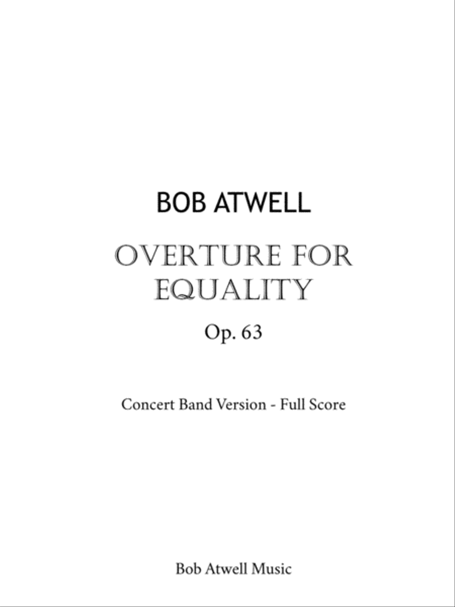 Overture for Equality (Band) Concert Band scores gallery preview page 1