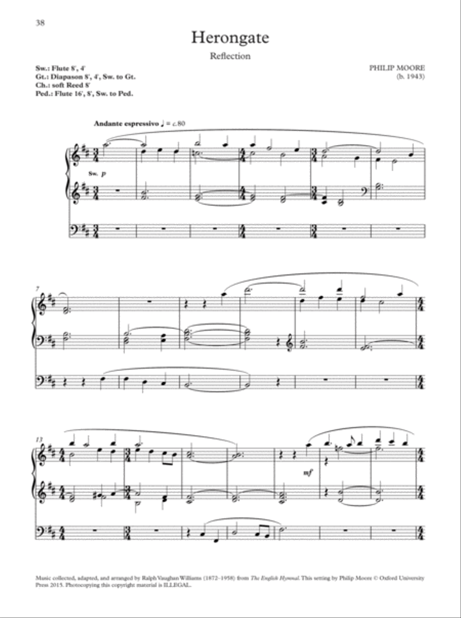 Oxford Hymn Settings for Organists: Lent and Passiontide Organ Solo scores gallery preview page 8