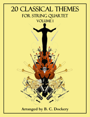 Book cover for 20 Classical Themes for String Quartet: Volume 1