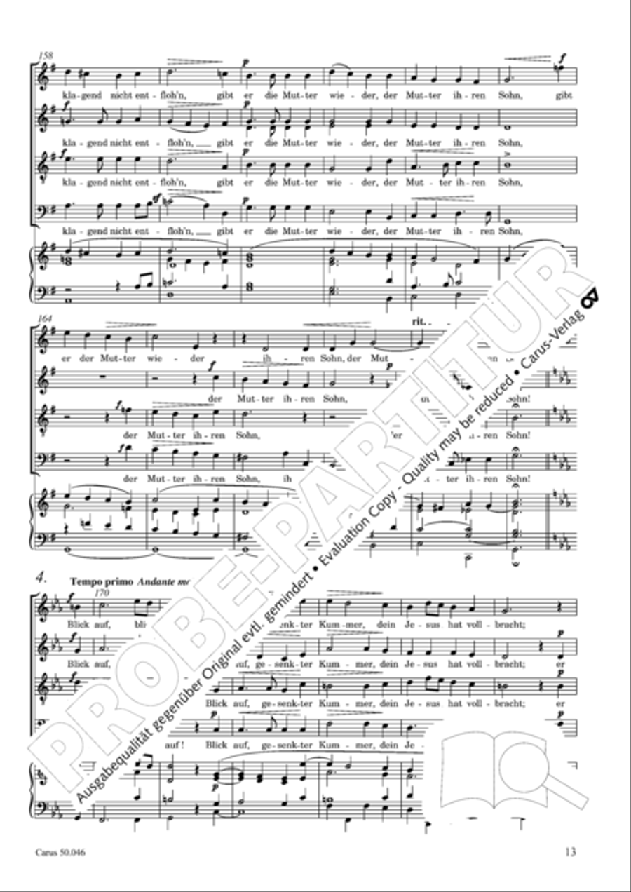 Passionsgesang 4-Part scores gallery preview page 14