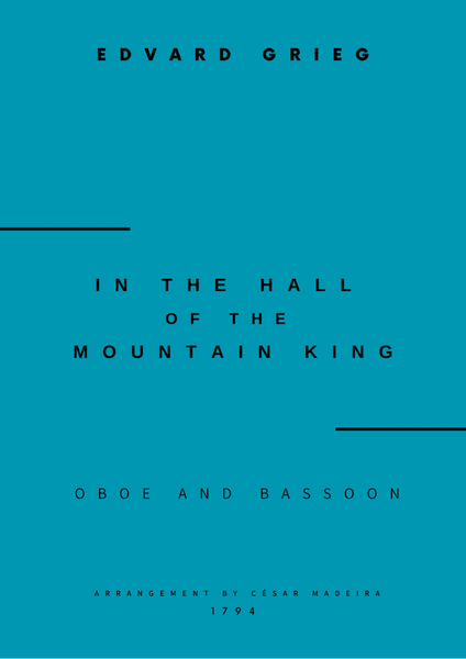 In The Hall Of The Mountain King - Oboe and Bassoon (Full Score and Parts) image number null