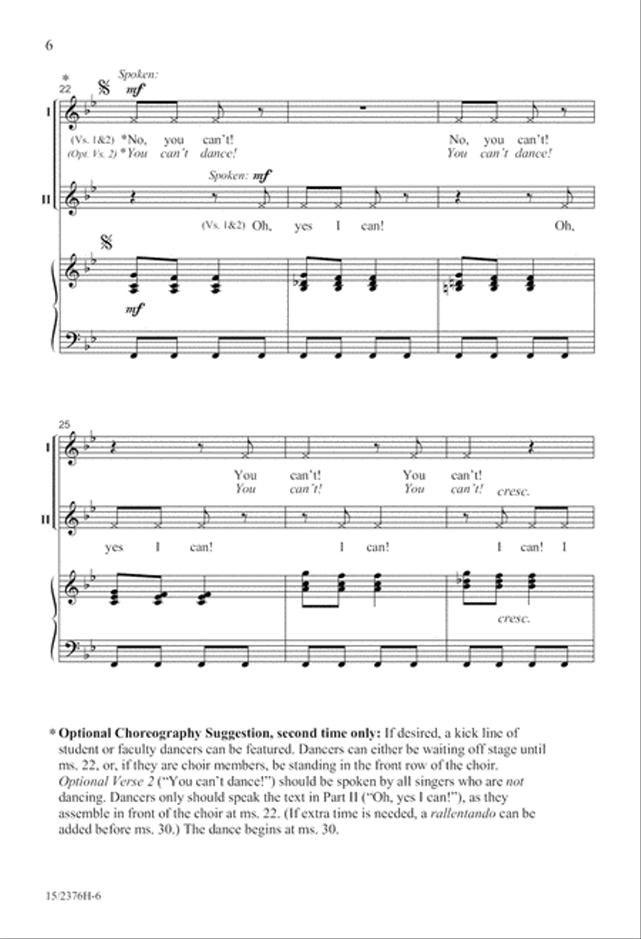 I Can, Can! 2-Part scores gallery preview page 6