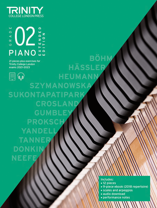 Book cover for Piano Exam Pieces Plus Exercises 2021-2023: Grade 2 - Extended Edition