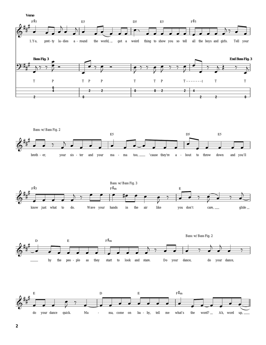 Word Up Word Up Acoustic Guitar scores gallery preview page 2