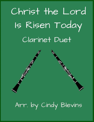 Book cover for Christ the Lord Is Risen Today, Clarinet Duet