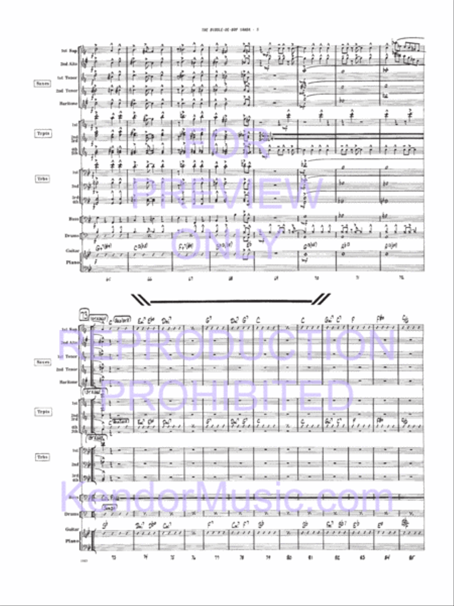 Biddle-De-Bop Samba, The Jazz Ensemble scores gallery preview page 6