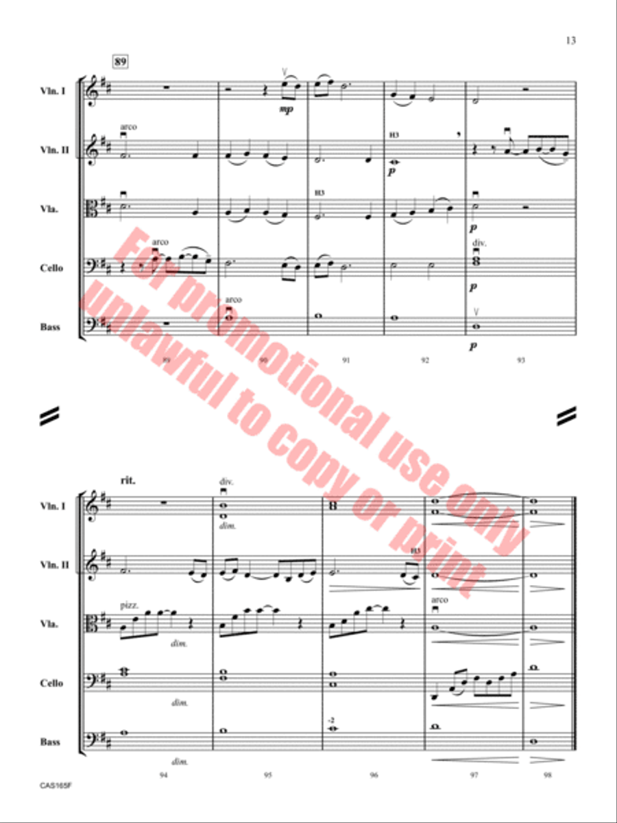 Pachelbel's Rhapsody Pachelbel's Rhapsody Orchestra scores gallery preview page 13