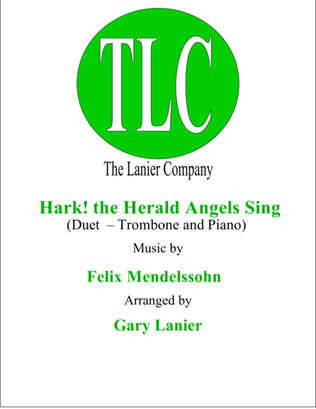 Book cover for HARK! THE HERALD ANGELS SING (Duet – Trombone and Piano/Score and Parts)
