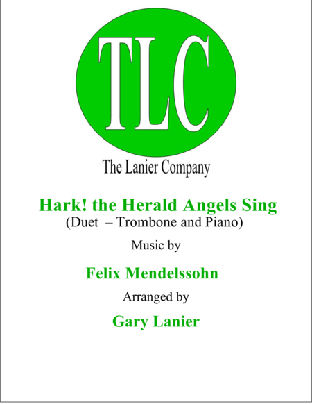 HARK! THE HERALD ANGELS SING (Duet – Trombone and Piano/Score and Parts) image number null
