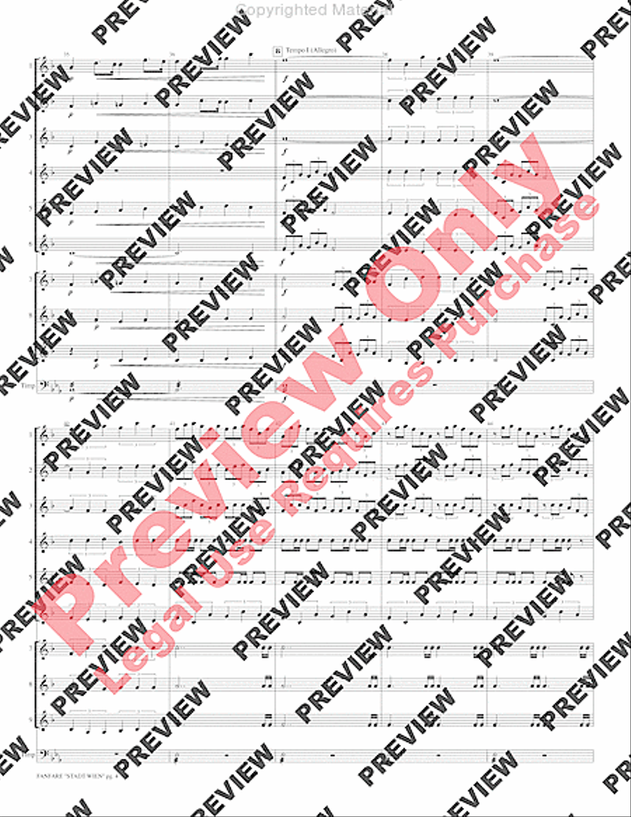 Fanfare Stadt Wien Small Ensemble scores gallery preview page 6