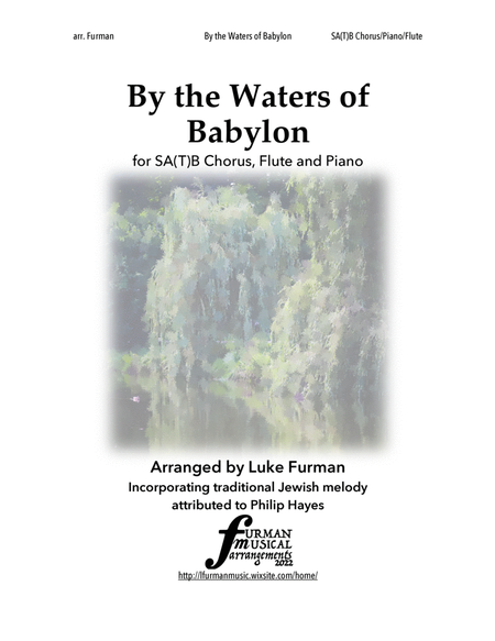 By the Waters of Babylon (SATB/SAB choir, piano, flute) image number null