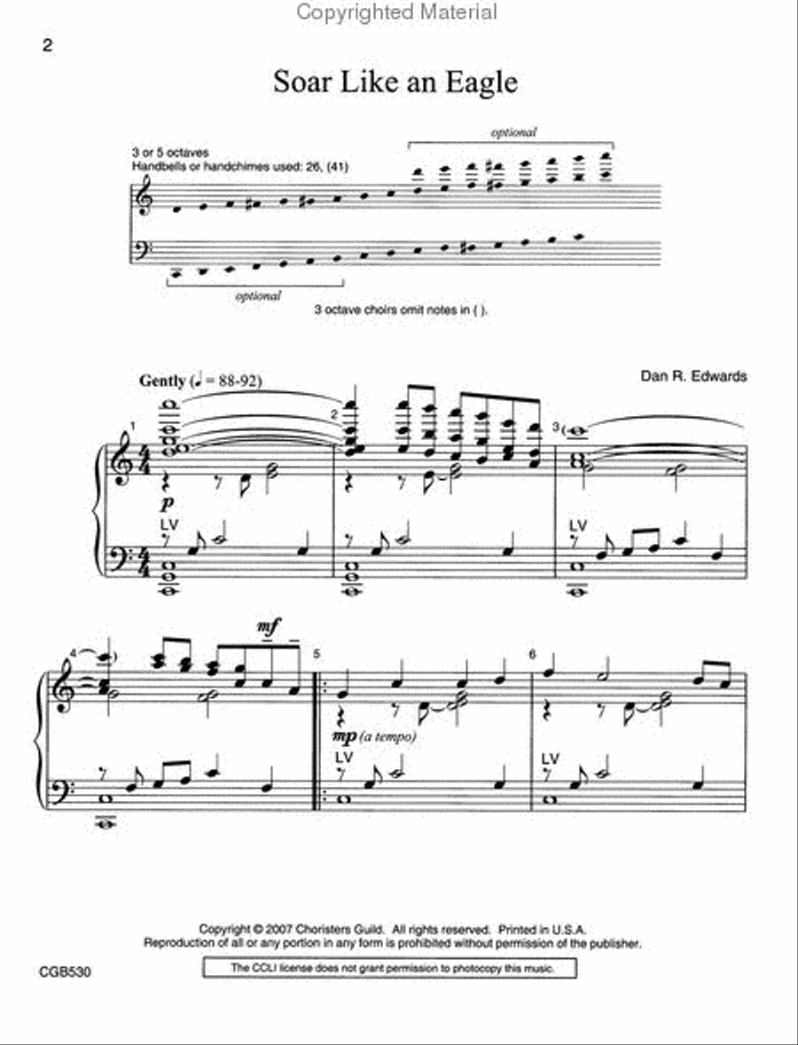 Soar Like an Eagle Handbell Choir scores gallery preview page 2