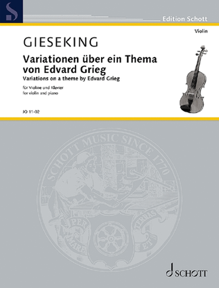 Variations on a theme by Edvard Grieg