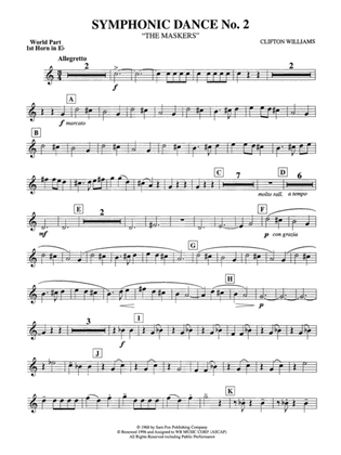Symphonic Dance No. 2: (wp) 1st Horn in E-flat