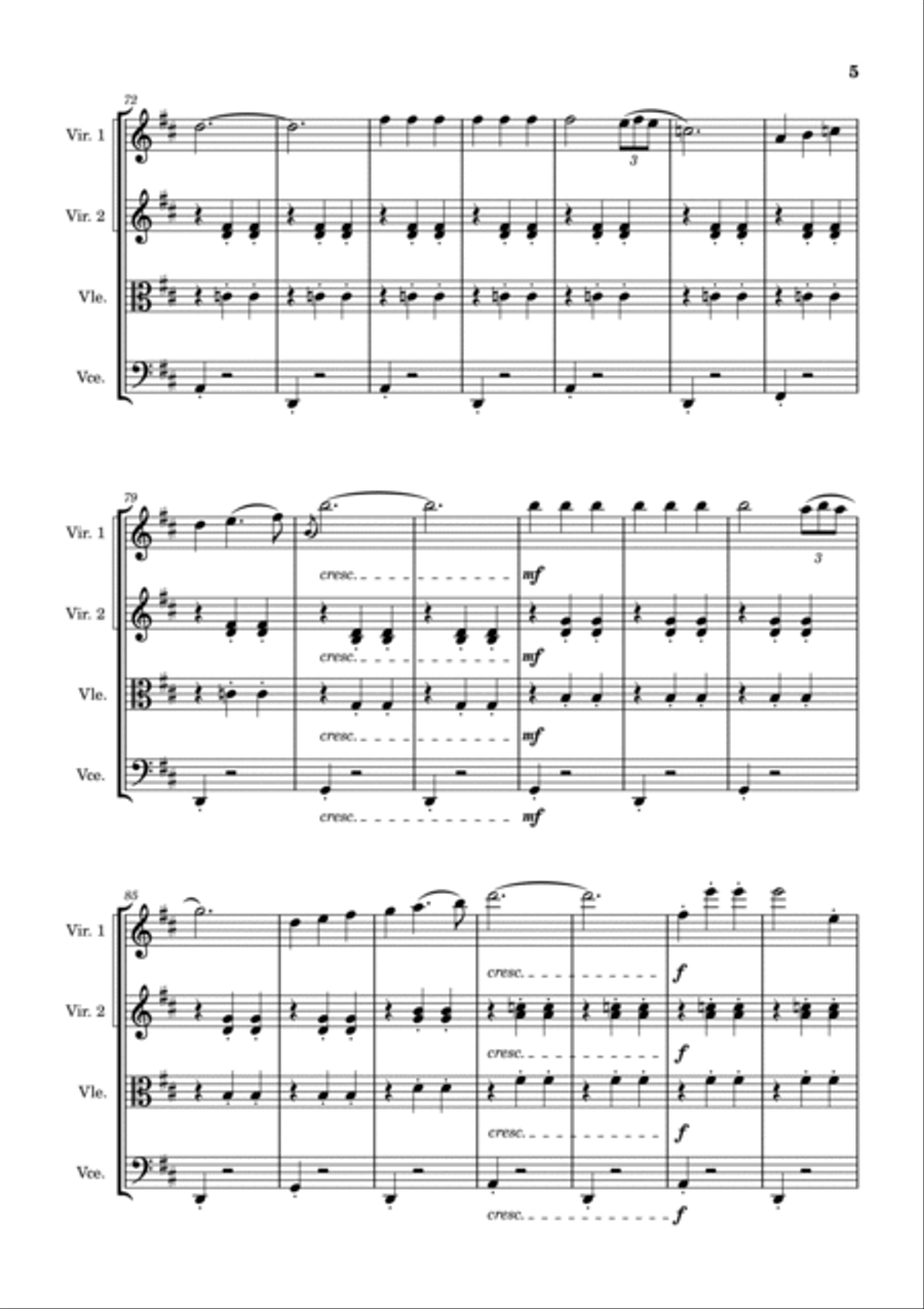 ESTUDIANTINA ESTUDIANTINA String Quartet scores gallery preview page 5