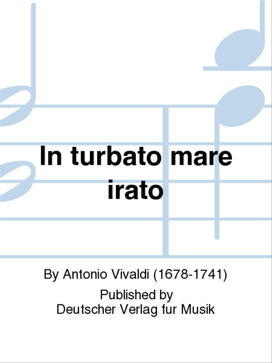 In turbato mare irato Voice scores gallery preview page 1
