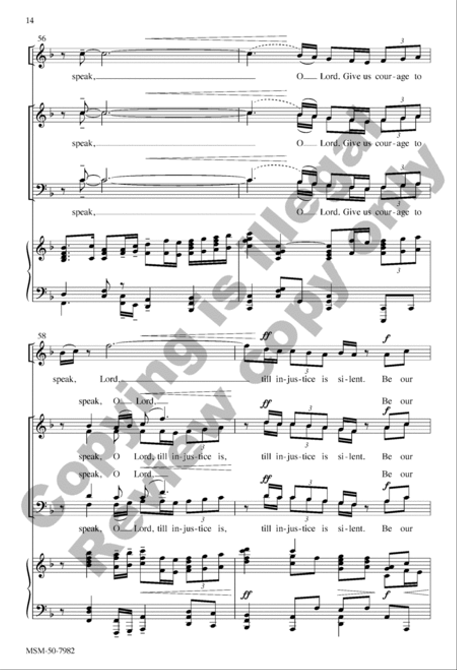 Speak, Lord Speak, Lord 4-Part scores gallery preview page 14