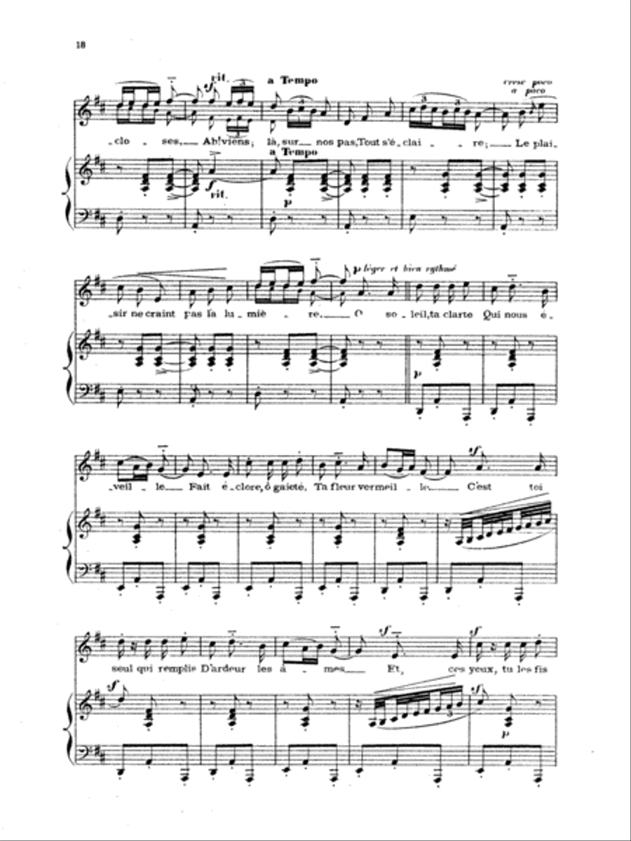 Chabrier: Recueil de Melodies Voice scores gallery preview page 2
