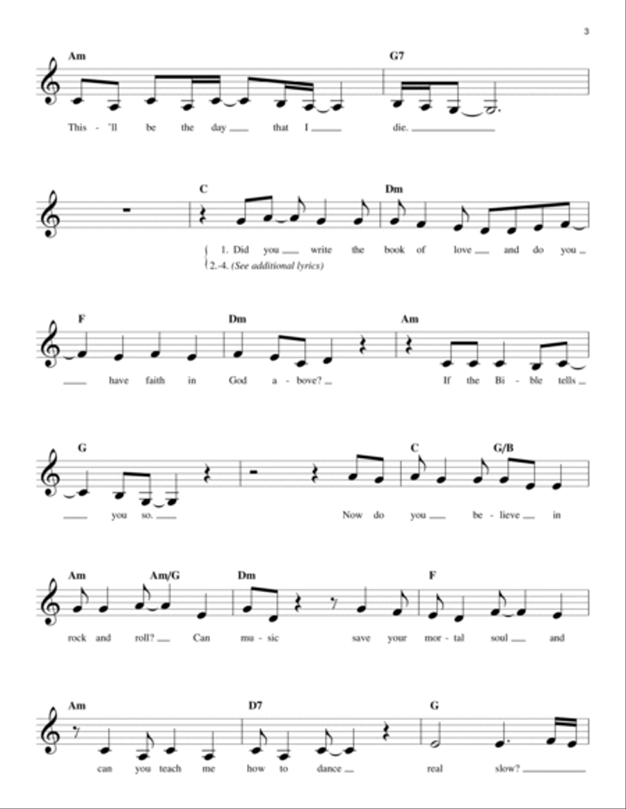 American Pie Piano scores gallery preview page 3