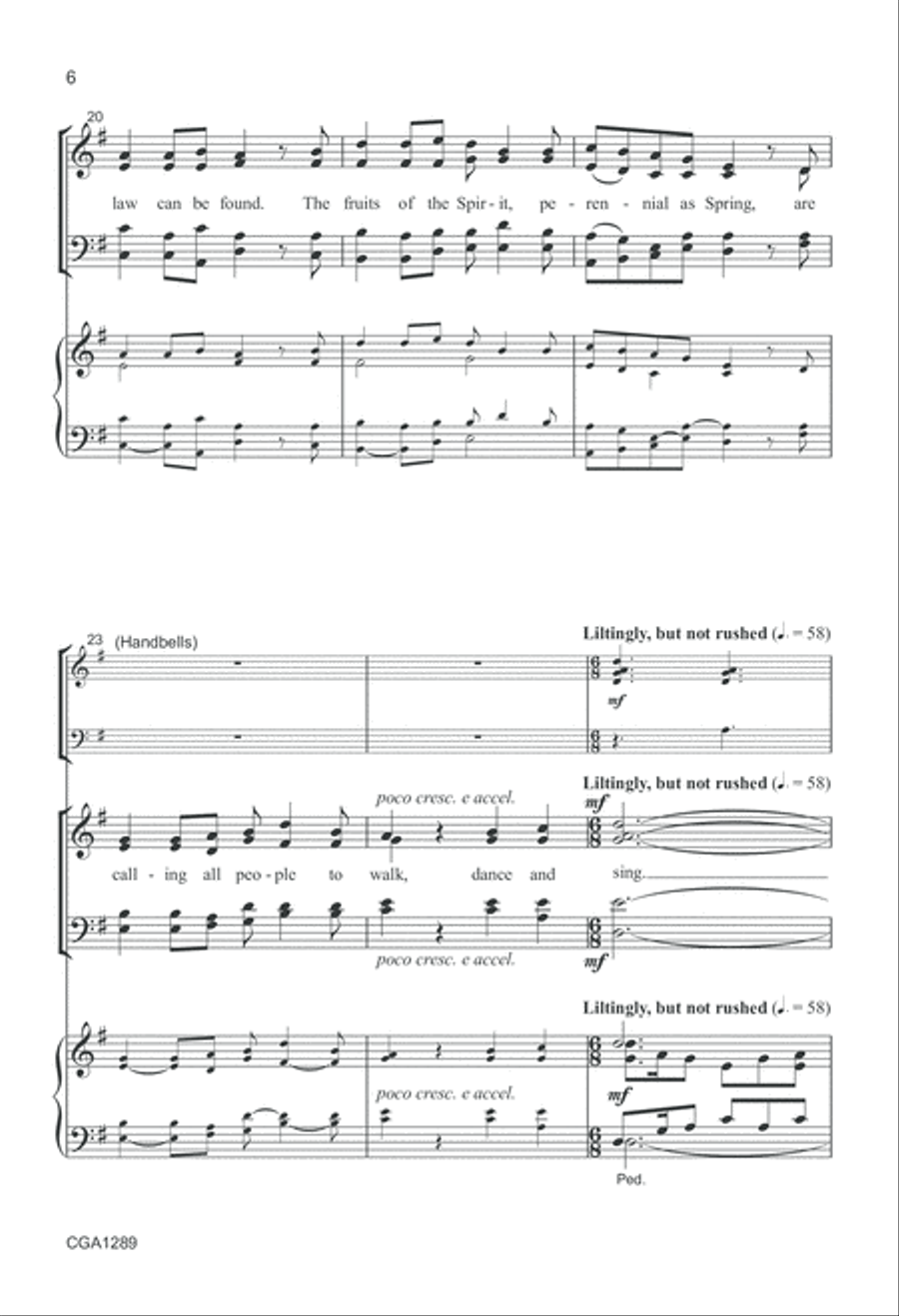 Gifts of the Spirit 4-Part scores gallery preview page 6