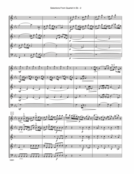 Selections From Quartet In Eb (Op. 33, No. 2)